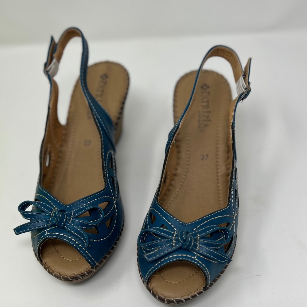 COPY - Patrizia medium blue/teal sandals